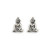 Clous d\'oreilles bouddha en argent -  Déco - cadeaux