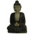 Statuette bouddha en bois peint -  Déco - cadeaux