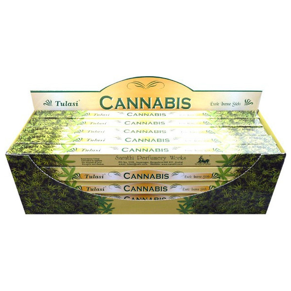 Encens bâtons tulasi cannabis 10 gr -  Batons d\'encens