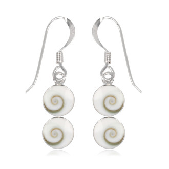 Boucles d\'oreilles oeil de sainte lucie et lithothérapie -  Pierres Lithothérapie