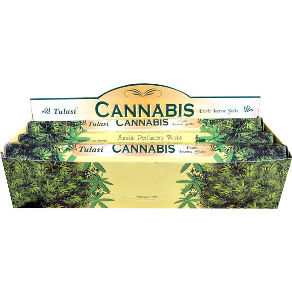 Boite d\'encens tulasi cannabis 20 gr -  Batons d\'encens