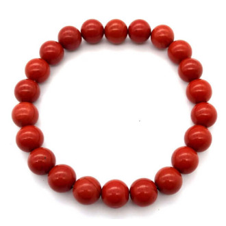 Bracelet Jaspe Rouge perles 8mm -  Pierres Lithothérapie