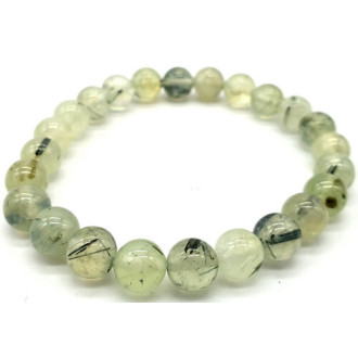 Bracelet Prehnite perles 8mm -  Pierres Lithothérapie