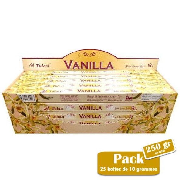 Pack d\'encens bâtons tulasi vanille 250gr -  Batons d\'encens