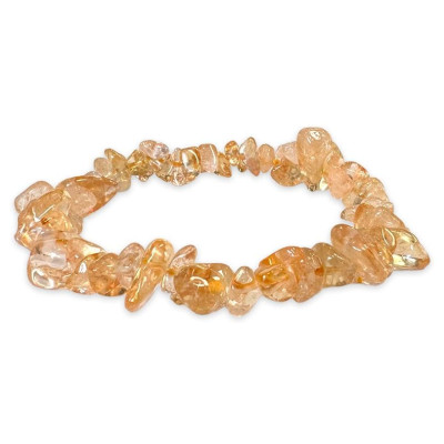 Bracelet citrine chips -  Pierres Lithothérapie